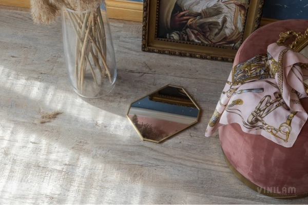 Клеевая кварцвиниловая плитка VINILAM Glue Дуб Росток 66777 Glue